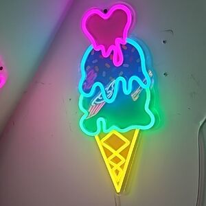 Colorful Ice Cream Neon Sign